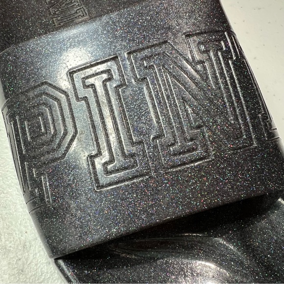 PINK Victoria’s Secret Logo Glitter Slides - Picture 4 of 15